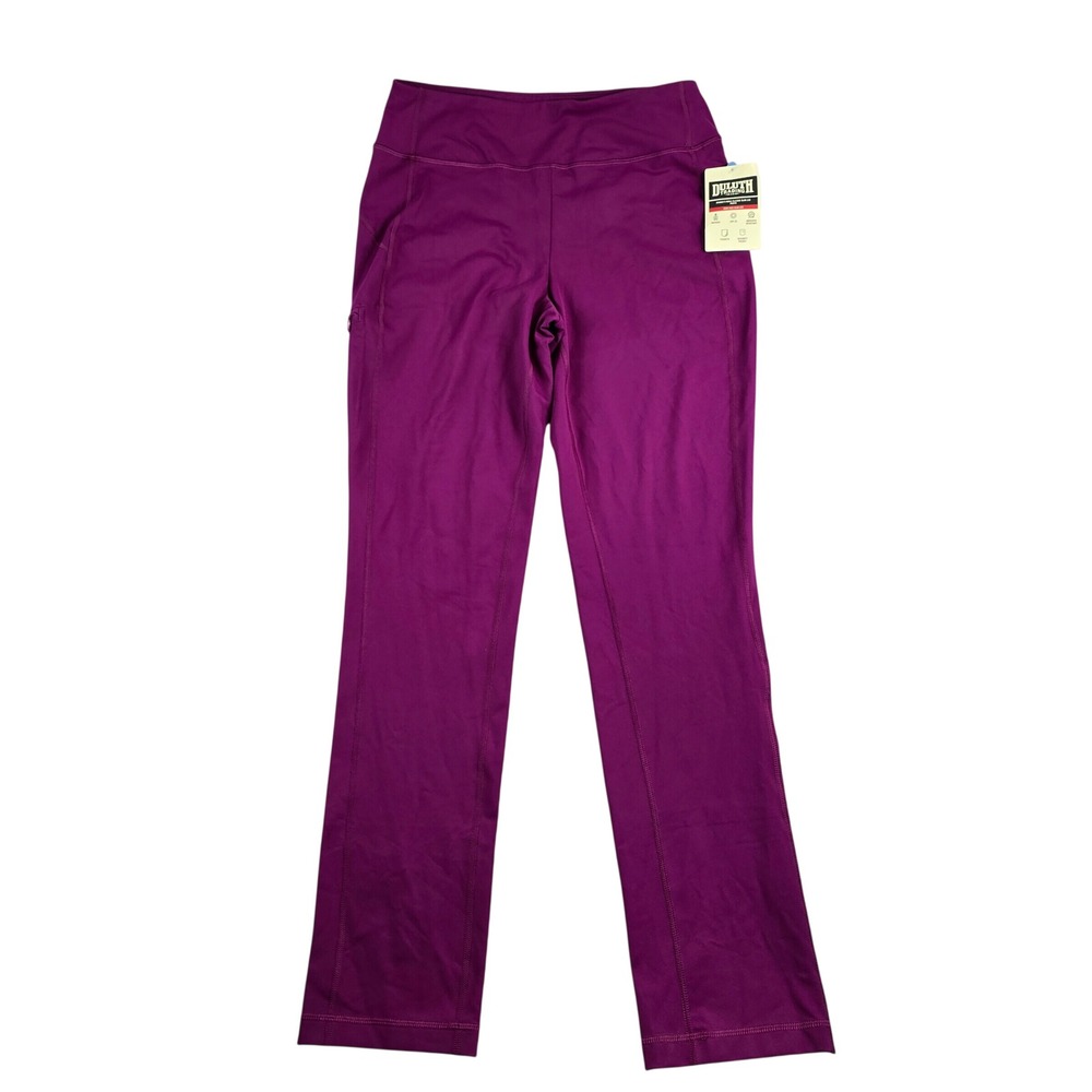 Duluth Trading Co NoGA Classic Slim Leg Pants Women Sm Purple High Rise Active